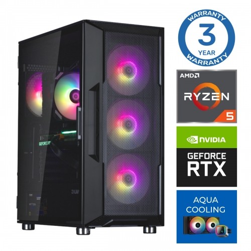 INTOP AQUA Ryzen 5 7600X 16GB DDR5 500SSD M.2 NVME+2TB RTX4060 8GB no-OS image 1