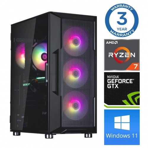 INTOP Ryzen 7 5700X 32GB 250SSD M.2 NVME+2TB GTX1650 4GB WIN11Pro image 1
