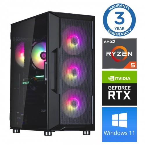 INTOP Ryzen 5 5500 16GB 1TB SSD M.2 NVME+2TB RTX3060 12GB WIN11Pro image 1