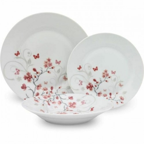 China Tableware White Butterflies 18 Pieces image 1