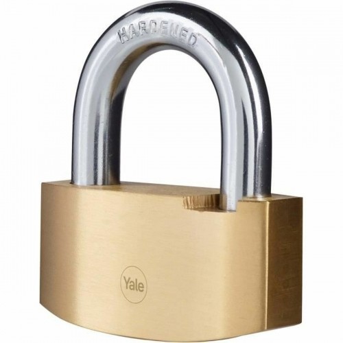 Key padlock Yale Rectangular Golden image 1