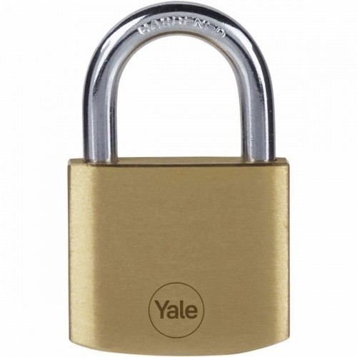 Key padlock Yale Rectangular Golden image 1