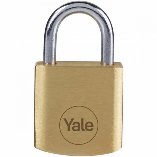 Key padlock Yale Steel Rectangular Golden (4 Units) image 1