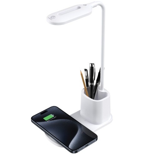 Rebeltec Desk Lamp with Inductive Charging QI Rebeltec W601 15W High Speed W601 white image 1