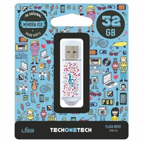 USB Zibatmiņa Tech One Tech TEC4003-32 32 GB image 1