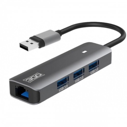 USB-разветвитель 3GO HUB37PETH2 Серый image 1