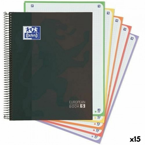 ноутбук Oxford Classic Europeanbook 5 Чёрный A4+ 120 Листья (15 штук) image 1
