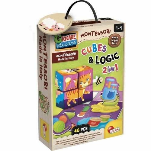 Izglītojošā Spēle Lisciani Giochi Cubes & Logic 2 in1 (FR) image 1