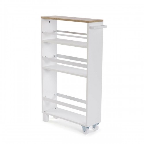 Kitchen Trolley Versa White Metal MDF Wood 15 x 79 x 50 cm image 1