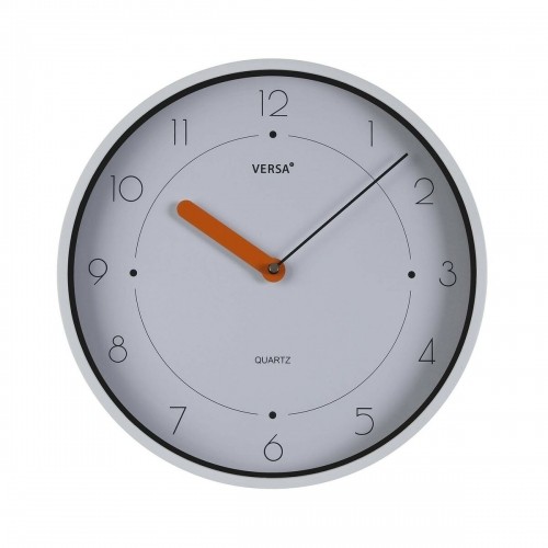 Wall Clock Versa White Plastic Quartz 4 x 30 x 30 cm image 1