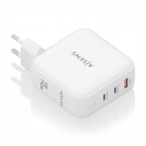 Wall Charger Aisens ASCH-140W3P030-W White 140 W (1 Unit) image 1