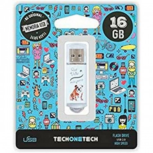 USB Zibatmiņa Tech One Tech TEC4009-16 16 GB image 1