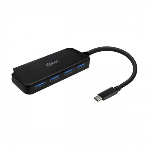 USB-разветвитель Aisens A109-0715 Чёрный (1 штук) image 1