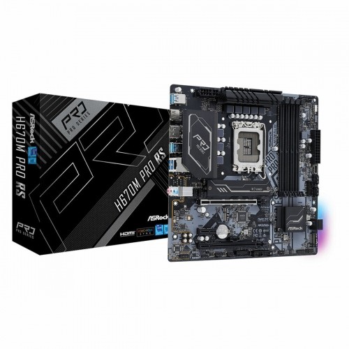 Mātesplate ASRock H670M PRO RS LGA 1700 image 1