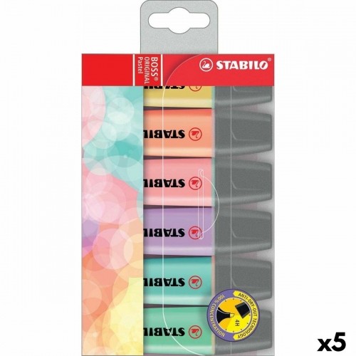 Набор флуоресцентных маркеров Stabilo Boss Разноцветный (5 штук) image 1