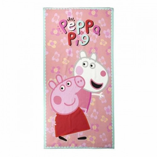 Beach Towel Peppa Pig Pink 70 x 140 cm Microfibre image 1