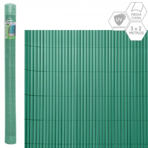 Garden Fence Green PVC Plastic 1 x 300 x 200 cm image 1