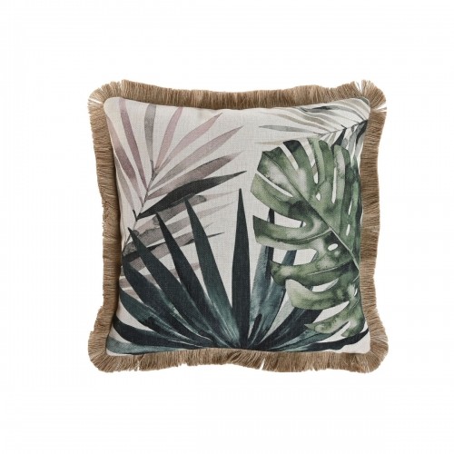 Cushion Home ESPRIT Fringe Tropical 45 x 45 cm image 1