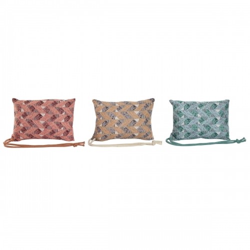 Cushion Home ESPRIT Brown Turquoise Coral 30 x 10 x 20 cm (3 Units) image 1