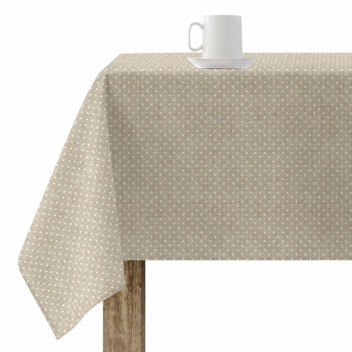 Stain-proof resined tablecloth Belum Plumeti White 200 x 140 cm image 1