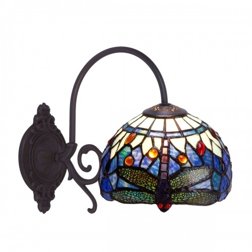 Wall Light Viro Belle Epoque Blue Brass 60 W 20 x 26 x 33 cm image 1