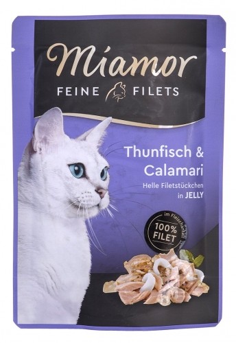 Miamor cats moist food Tuna with squid 100 g image 1