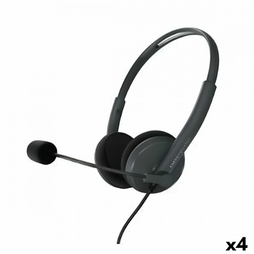 Headphones with Microphone Energy Sistem Office 2 Black (4 Units) image 1