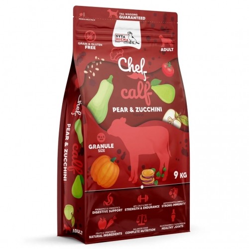 SYTA MICHA Chef Calf, pear and zucchini - dry dog food - 9kg image 1