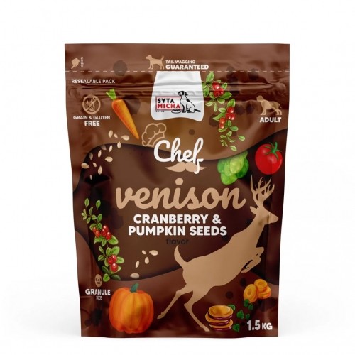 SYTA MICHA Chef Venison with cranberry and pumpkin seeds - dry dog food - 1,5kg image 1