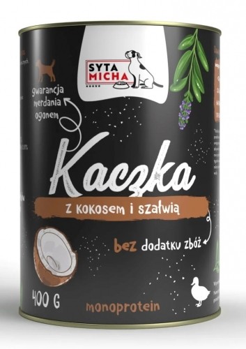 SYTA MICHA Duck with coconut and sage - wet dog food - 400g image 1
