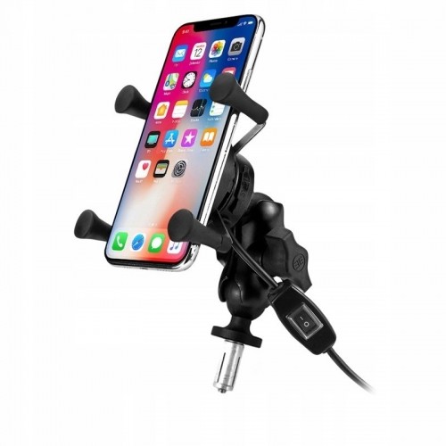 MOTORBIKE PHONE HOLDER FREEDCONN MC7W WITH INDUCTIVE CHARGER image 1