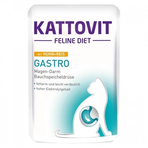 KATTOVIT Feline Diet Gastro Chicken with rice - wet cat food - 85g image 1