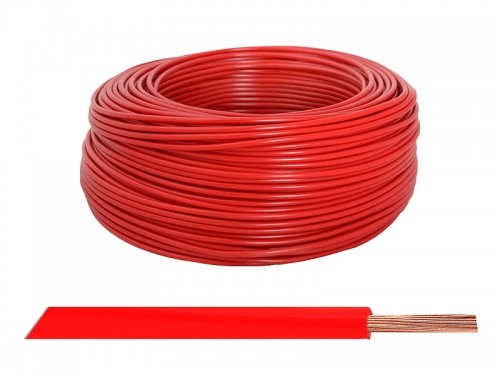 LgY|H07V-K 1x1.5 кабель, красный, 100 м. image 1