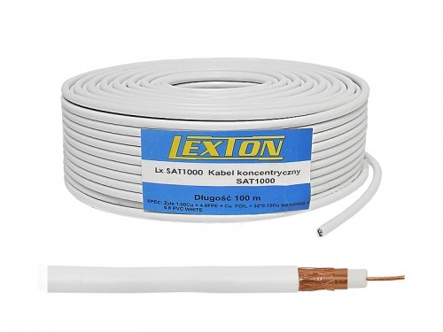 Lexton Коаксиальный кабель 1Cu + 32x0.12Cu + Cu экран 100 м image 1
