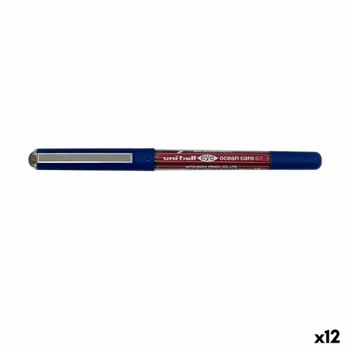 Liquid ink pen Uni-Ball Eye Ocean Care 0,7 mm Red (12 Units) image 1