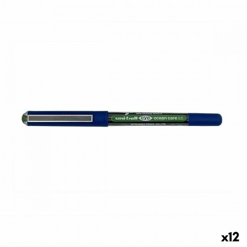 Ручка с жидкими чернилами Uni-Ball Eye Ocean Care 0,5 mm Зеленый (12 штук) image 1