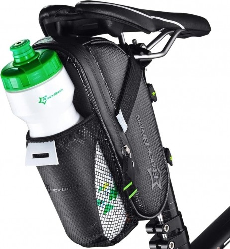 Rockbros C7-1 waterproof bicycle bag with saddle mounting 1.5l - black image 1