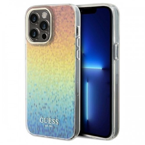 Guess IML Faceted Mirror Disco Iridescent case for iPhone 13 Pro | 13 - multicolor image 1
