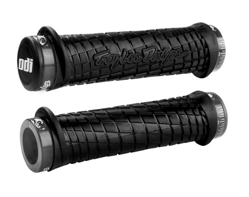 Stūres rokturi ODI Troy Lee Designs Signature MTB Lock-On Black/Grey image 1