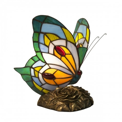 Galda lampa Viro Mariposa Daudzkrāsains Cinks 60 W 23 x 28 x 23 cm Tauriņš image 1