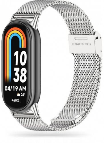 Tech-Protect watch strap MilaneseBand Xiaomi Smart Band 8, silver image 1