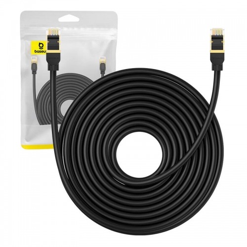 Сетевой кабель cat.8 Baseus Ethernet RJ45, 40 Гбит|с, 10 м (черный) image 1