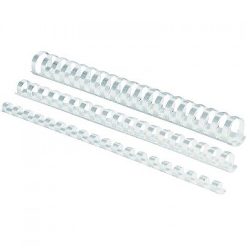 Пластиковые спирали FELLOWES 10мм, белые, 100шт image 1