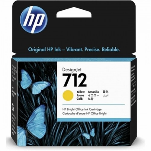 Картридж с оригинальными чернилами HP HP 712 Жёлтый image 1