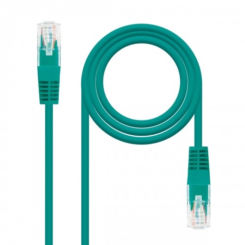 CAT 6 UTP Cable NANOCABLE 10.20.0401-GR Green 1 m image 1