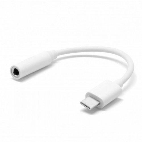 USB-C to Jack 3.5 mm Adapter PcCom Essential White 10 cm image 1