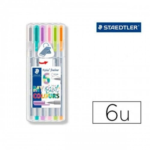 Flomasteru Komplekts Staedtler 334 SB6CS1 (6 gb.) image 1