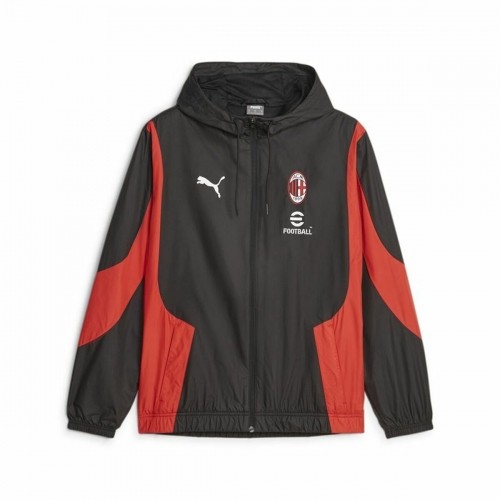 Men's Sports Jacket Puma Ac Milan Prematch Black Red image 1