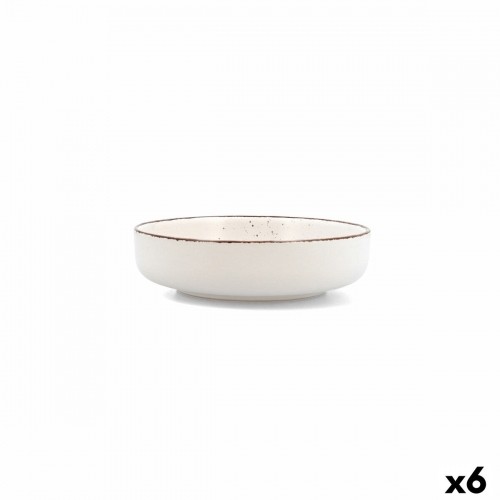 Dziļais šķīvis Quid Duna Bēšs Keramika 18,5 x 5,3 cm (6 gb.) image 1
