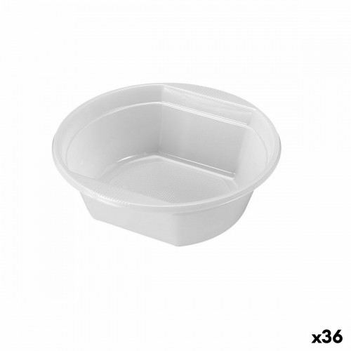 Vairākkārt lietojamu trauku komplekts Algon 500 ml Balts Plastmasa 6 Daudzums (36 Vienības) image 1